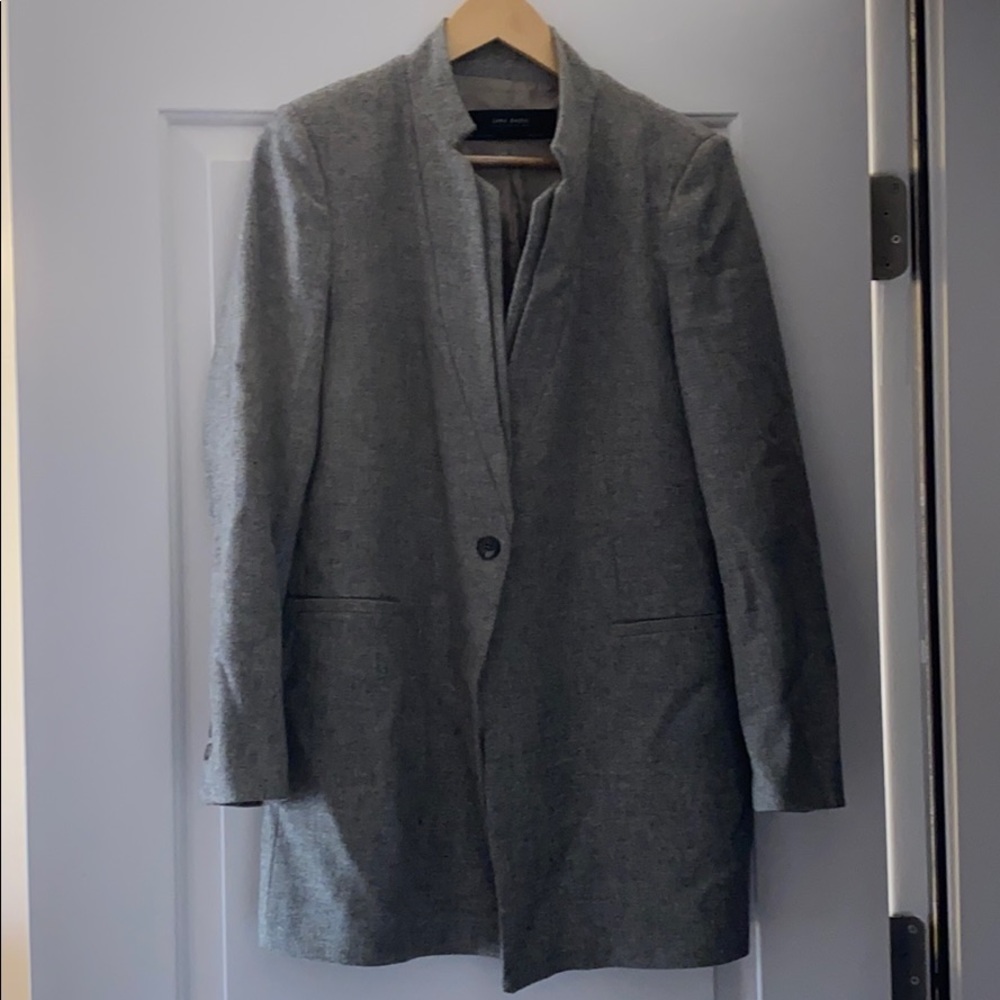 Zara lambs wool blazer coat